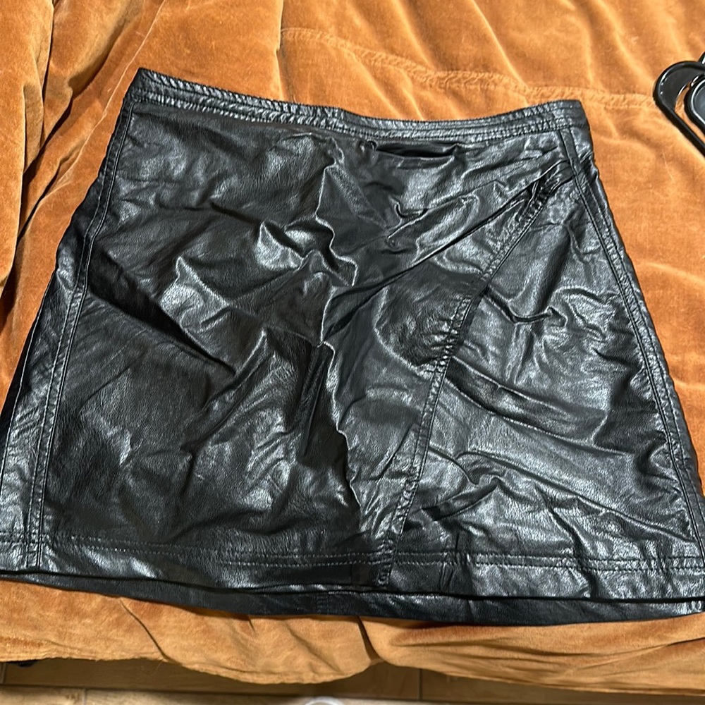 Free People pleather skirt